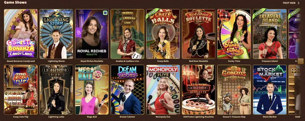 Live game shows bij MyEmpire Casino Game shows bij MyEmpire Casino